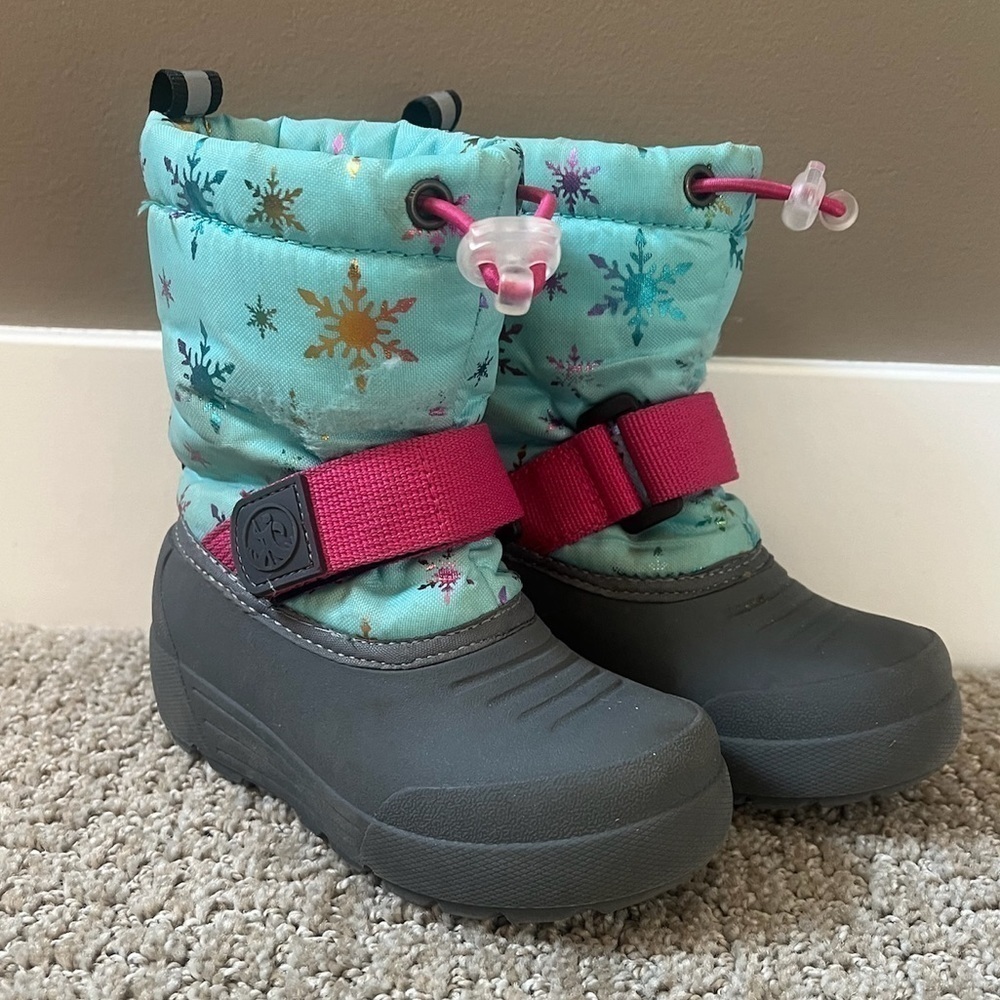 Northside Frosty Toddler Snow Boots Teal Pink Size 6